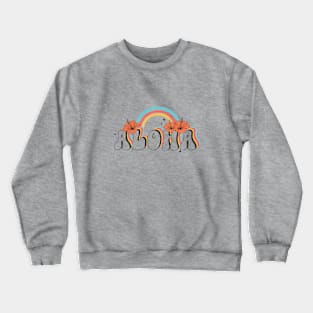 Aloha Rainbow: Retro Vintage Style Crewneck Sweatshirt